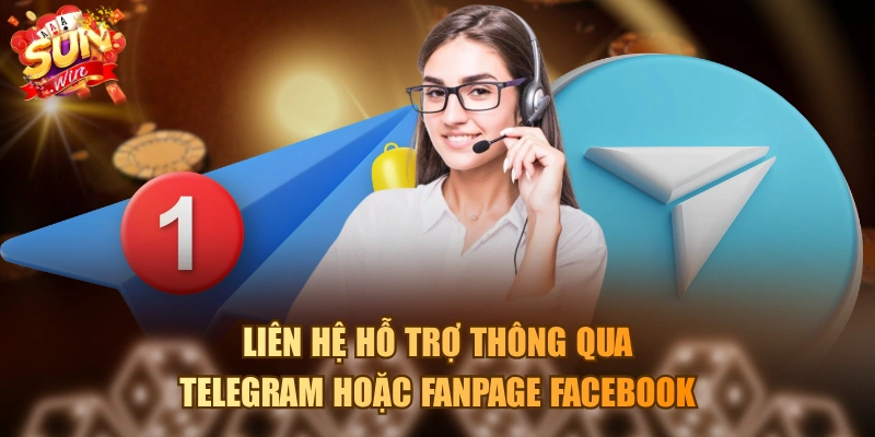Liên hệ hỗ trợ thông qua Telegram hoặc Fanpage Facebook